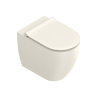 Catalano Sfera Унитаз напольный 54x35см, безободковый, смыв Tornado, покрытие Twinglaze+, цвет: Lino Satinato