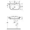 Kerasan Flo Раковина 70x42 см, 1 отв., цвет: белый