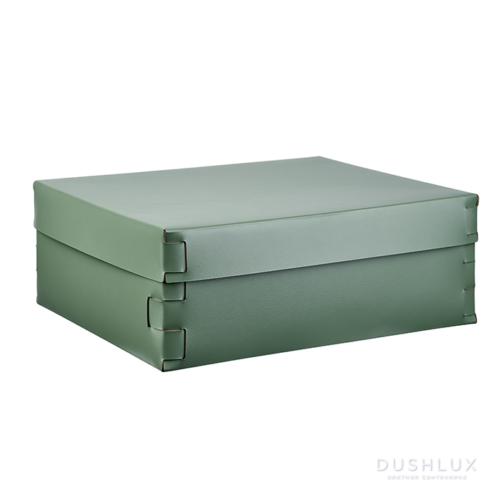 ADJ Коробка Snob, 36x30xH13,5 см., цвет: эвкалипт/небесный