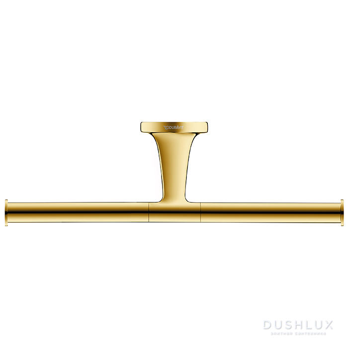 Фото Duravit Starck T Держатель туалетной бумаги, двойной, подвесной, цвет: Gold Polished