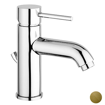 Emmevi Piper Смеситель для раковины, на 1 отв., с донным клапаном, цвет: бронза
