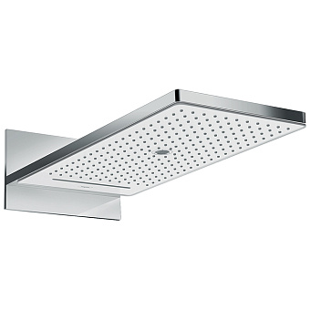 Hansgrohe Rainmaker Select 580 EcoSmart Верхний душ 586x258мм, настенный, 3jet (Rain, Rainflow Waterfall, MonoRain), цвет: белый/хром