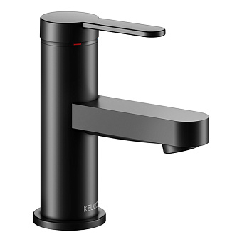 Keuco IXMO Flat Смеситель для раковины, на 1 отв., излив: 12.6см., цвет: черный матовый