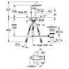 Grohe Europlus II Смеситель для раковиныс, на 1 отв., низкий, с донным клапаном, цвет: хром