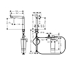 Hansgrohe Aqittura M91 Кухонный смеситель 240 с системой фильтрации, 1jet, цвет: матовый черный