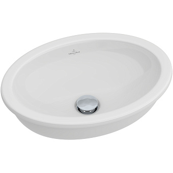 Villeroy&Boch Loop Friends Раковина 50.5х36 см, без отв., с переливом, с антигрязевым покрытием CeramicPlus, цвет: белый