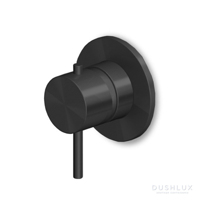 Фото Zucchetti Helm Смеситель для душа, встраиваемый, цвет: brushed total black PVD