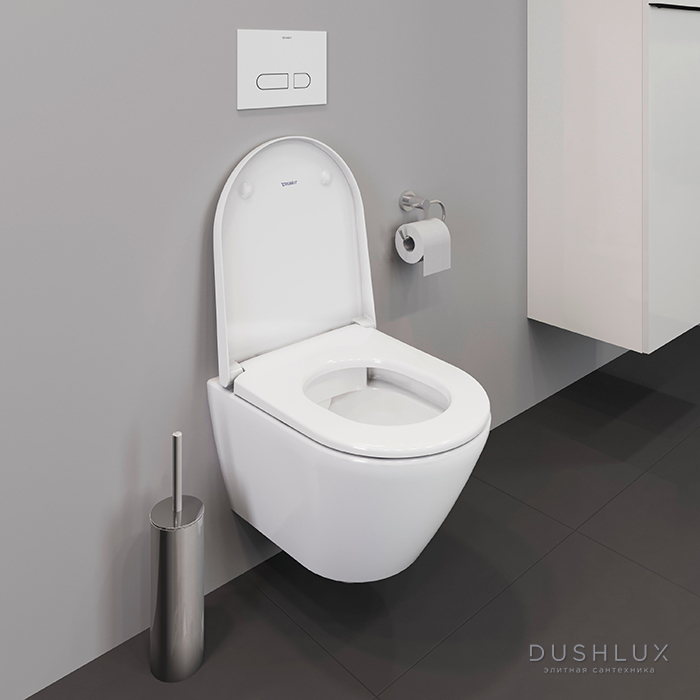 Фото Duravit D-Neo Унитаз 37x48см., подвесной, безободковый, цвет: белый глянцевый
