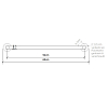 Decor Walther Classic HTE60 Полотенцедержатель 60см, подвесной, цвет: золото