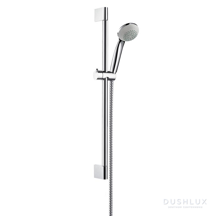 Фото Hansgrohe Crometta 85 Душевой набор Mono: штанга 65см, ручной душ 85, 1jet, мыльница, шланг, цвет: хром