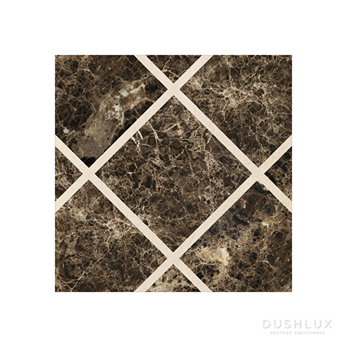 Фото Devon&Devon Prestige Плитка из натурального камня 60x60см, универсальная, мрамор, prestige 1, цвет: emperador dark/crema marfil