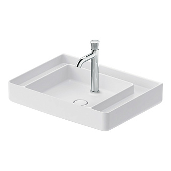 Duravit Bento Starck Box Раковина 65x48 см, подвесная, 1 отв., HygieneGlaze, цвет: белый глянцевый