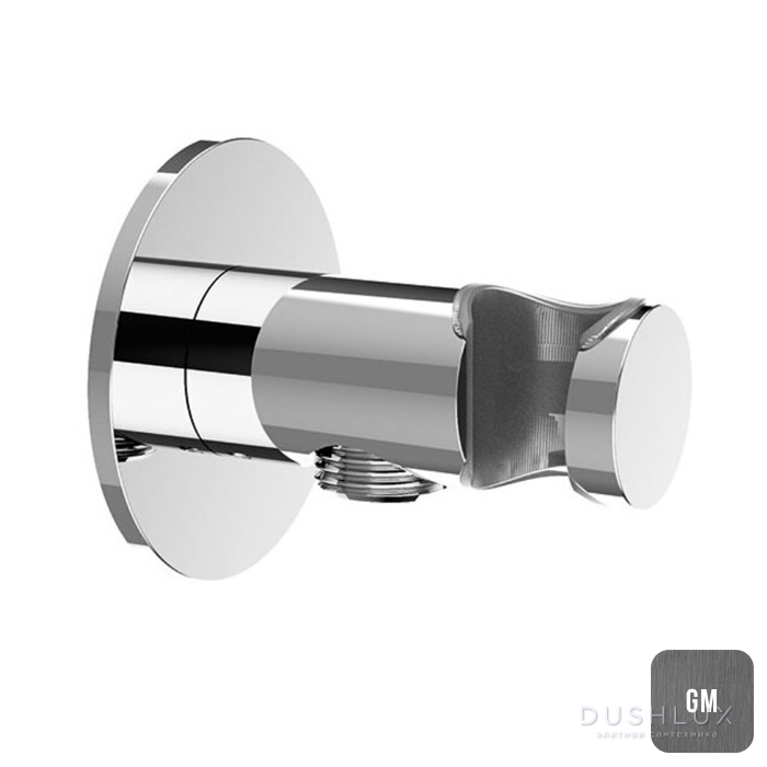 Фото Almar Вывод для душа с держателем лейки, цвет: Gun Metal Brushed PVD