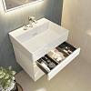 Kerama Marazzi Logica Тумба 56.4x46x40.3см., подвесная, 2 ящика, цвет: белоснежный