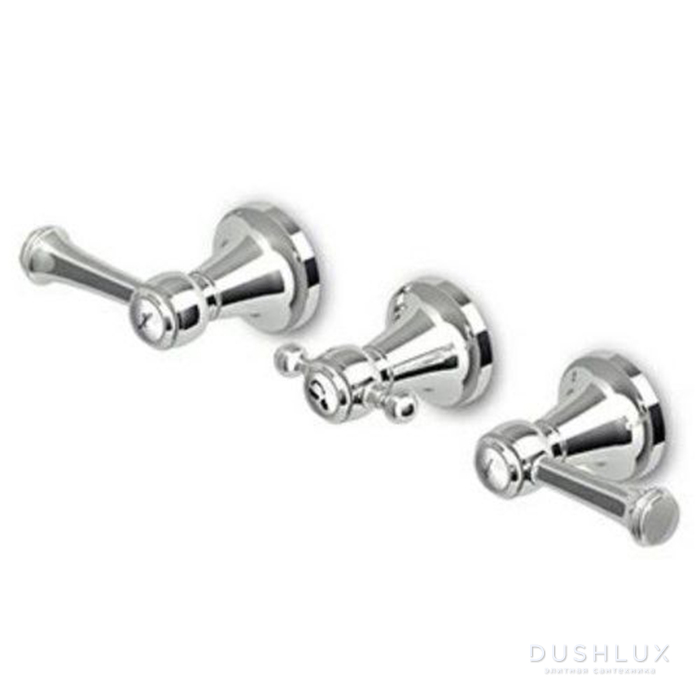 Фото Zucchetti Agora Classic Встроенный смеситель для ванны, с двухсторонним переключателем, цвет: хром