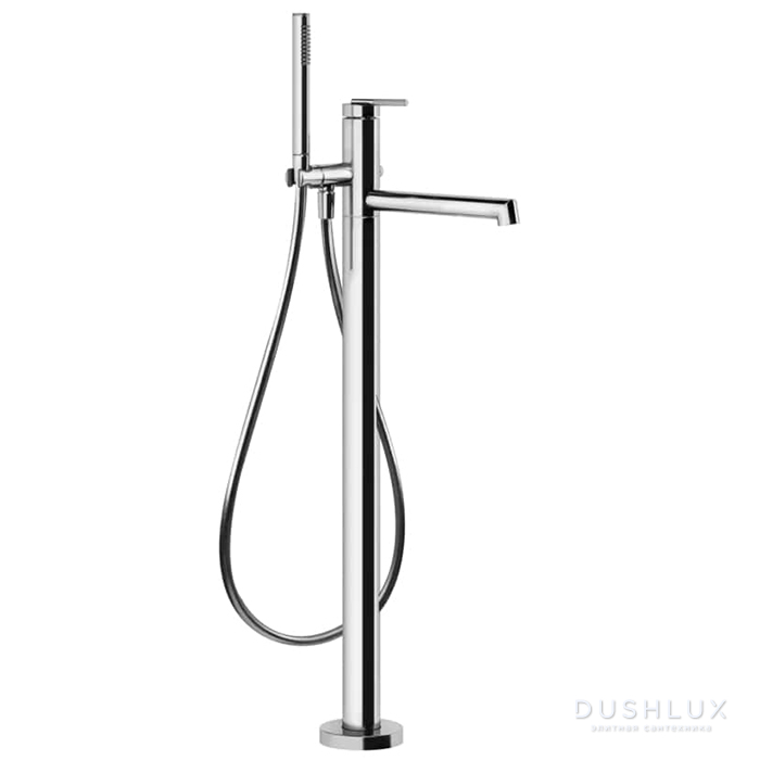 Фото Gessi Ingranaggio Напольный смеситель для ванны, цвет: хром