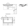 Ideal Standard Calla Раковина 86х54x17см., подвесная, 1 отв., с крепежом, цвет: белый