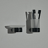 Ideal Standard Conca Стакан с держателем, подвесной, цвет: PVD Magnetic Grey/матовое стекло