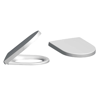 Villeroy&Boch Avento Сиденье с крышкой для унитаза, с микролифтом, нерж. сталь, цвет: альпийский белый