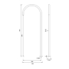 CEA Design FREE IDEAS Излив для раковины 75см., высокий, поворотный, цвет: нержавеющая сталь