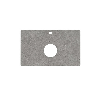 Kerama Marazzi Столешница 80см., из керамогранита, для накладных раковин Фондамента, 1 отв., цвет: серый натуральный