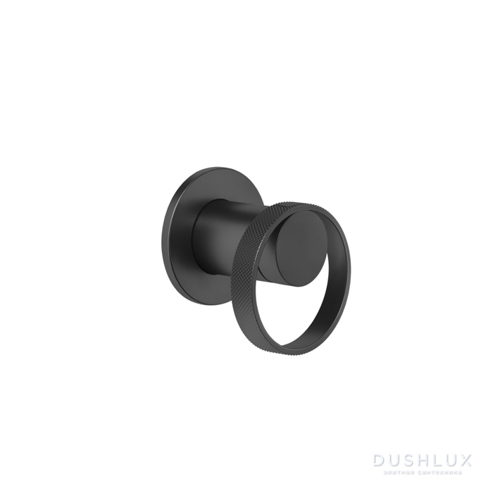 Фото Gessi Anello Смеситель для душа, встраиваемый, на 1 выход, цвет: Black   XL