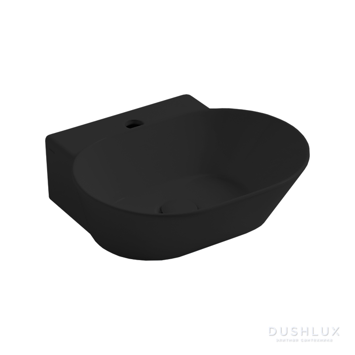 Фото Simas Wave Раковина 48x43x16.5 см, 1 отв., цвет: черный матовый