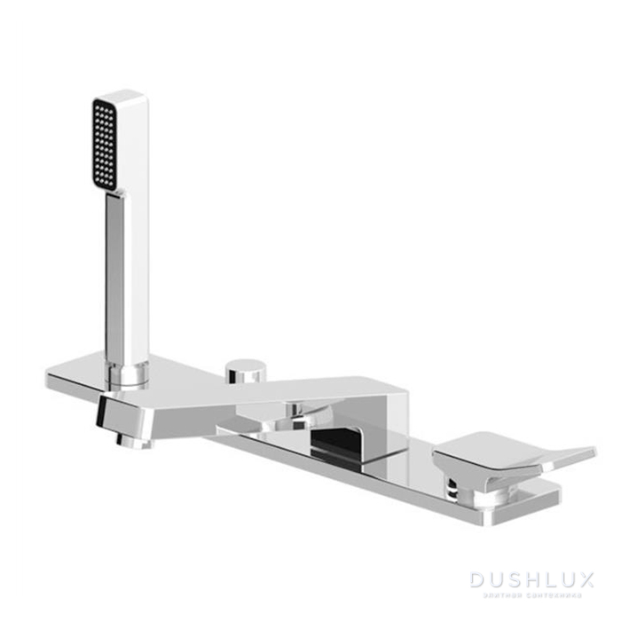 Zucchetti Soft Однорычажный смеситель на борт ванны на 4 отверстия ...