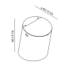 Agape Basket Круглая корзина из дерева d40x48 см, напольная, цвет: натуральный дуб