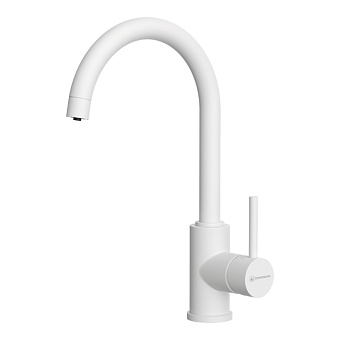 Omoikiri Shinagawa 2 Plus Смеситель для кухни, на 1 отв., излив: 22.6см., цвет: белый