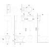 Devon&Devon Westminster Унитаз 64x36.5cм, с высоким бачком, трубой, цвет: белый/хром