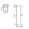 Laufen Base Шкаф 35x33.5x165см., 1 дверца, DX, 1 фиксированная полка, 4 стеклянные полки, дизайн совпадает с комбинированными раковинами, цвет: белый глянцевый