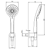 Treemme Shower and Thermostatic Душевой комплект, настенный, цвет: состаренный никель