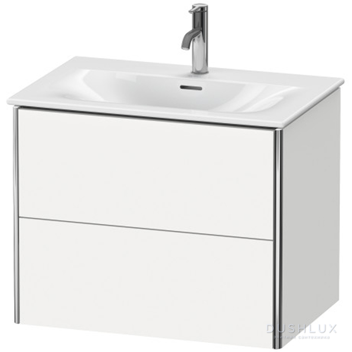 Фото Duravit XSquare База подвесная 71x47.8x56см с раковиной, 2 яшика, цвет: глянцевый белый