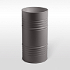 Kerasan Artwork Раковина свободностоящая "BARREL" d45x90см, без отв., слив в стену, цвет: Ferro matt