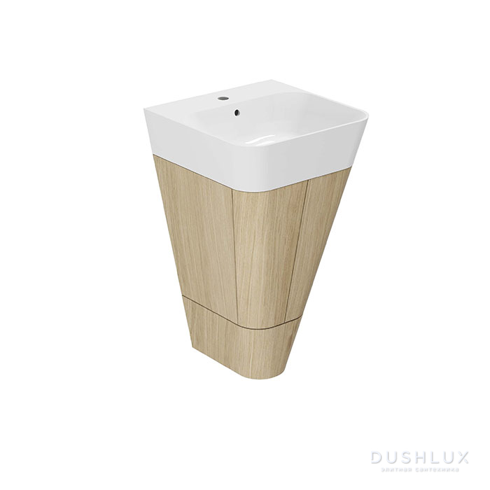 Фото Azzurra Build Тумба напольная 44x47x85см, с 1 ящиком, с раковиной, цвет: Olmo naturale