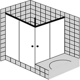 Sprinz Tansa Душевое ограждение 100x100x200см.
