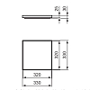 Ideal Standard Solos Подставка для душевых принадлежностей на раковину 33x3см, цвет: Белый