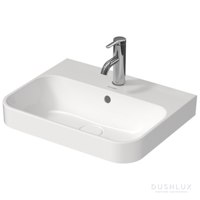 Фото Duravit Happy D.2 Plus Раковина 50х40 см, 1 отв., накладная, цвет: белый