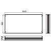 EMCO Prestige2 Монтажная рама 161.5x66см для встраиваемых зеркальных шкафов 989705027/29