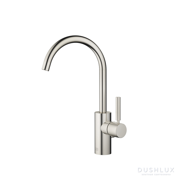 Фото Dornbracht Meta Смеситель для раковины, на 1 отв., цвет: платина матовая