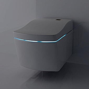 TOTO Neorest AC Унитаз подвесной 42.3x66.6x41см, безободковый, CeFiONtect, Tornado Flush, с сиденьем Washlet, цвет: белый