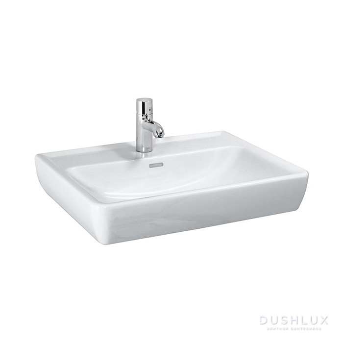 Фото Laufen Pro Раковина 65x48x11,5см, подвесная/накладная с 1 отв., цвет: белый
