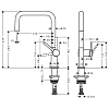 Hansgrohe Talis M54 Смеситель для кухни, 1 отв., цвет: нержавеющая сталь