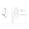 Artceram Babila Писсуар 37x30x64см., Saniglaze, цвет: белый матовый