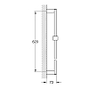 Grohe Euphoria Cube Душевая штанга 60см., цвет: хром