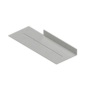 QuadroDesign Полочка 32x12см., подвесная, цвет: Brushed Stainless Steel