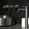 Gessi 316 Раковина 40 см, без отв., для установки на столешницу, без перелива, нержавеющая сталь, цвет: Steel brushed