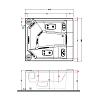 Gruppo Treesse Quarz Light 235 Минибассейн 235x215x90см., отдельностоящий, с панелями, с крышкой, цвет белый