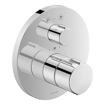 Duravit C.1 Смеситель термостатический для душа, встраиваемый, с запорным переключателем, цвет: хром